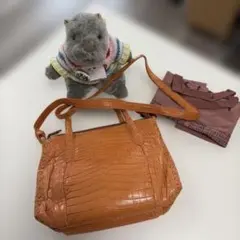 IBIZA　美品！ワニ革 2way ハンド・ショルダーバッグ