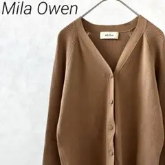 Mila Owen カーディガン リブニット Ｖネック シンプル 羽織り