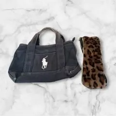 RALPH LAUREN トートバッグ キャンバス POLO トートバッグ