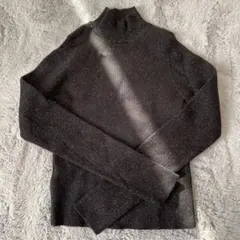 MUURA バイカラーラメニット　ブラック