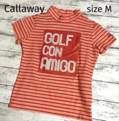 Callaway　半袖　M　モックネック　ゴルフシャツ　レディース　キャロウェイ