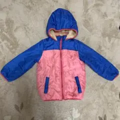 キッズ アウター 裏起毛　青・ピンク110センチ