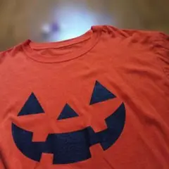 オレンジ ジャック・オー・ランタン Tシャツ #メルカリでハロウィン