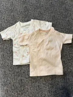 ベビー短肌着 2枚セット　50-60 ユニクロ