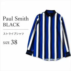 Paul Smith BLACKポールスミスブラック マルチストライプ比翼ボタンのサムネイル