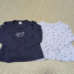 petit main 長袖 Tシャツ 2枚セット