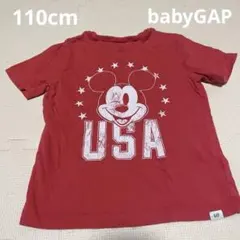 babyGAP ミッキーマウス Tシャツ 5歳 赤 110cm