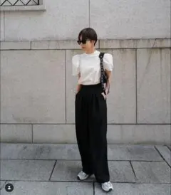 MACHATT シアーパフドッキングTシャツ　白のサムネイル