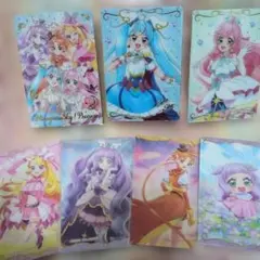 プリキュアウエハースカード☆ひろがるスカイ7枚セット箔押SSR☆キュアスカイ新品