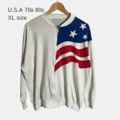 TALON ジップジャケット XL USA ビッグサイズ 70s 80s 星条旗
