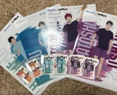 ハイキュー　ファミマ　クリアファイルとステッカーのセット売り