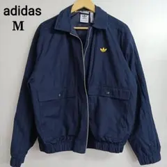 アディダスオリジナルス ジャケット M ネイビー 刺繍ロゴ