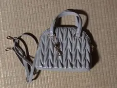 MAJESTIC LEGON グレイッシュベージュ キルティングハンドバッグ