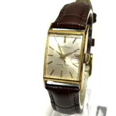 SEIKO Chorus デイト スクエア 手巻き 時計 新品ベルト 稼働