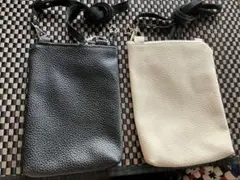 ブラック＆ホワイト ポシェット 2個セット