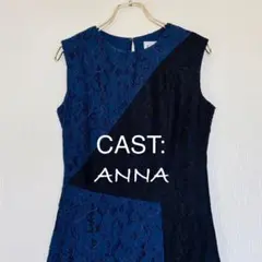 CAST：ANNA レース ノースリーブ ワンピース 花柄 オケージョン 結婚式のサムネイル