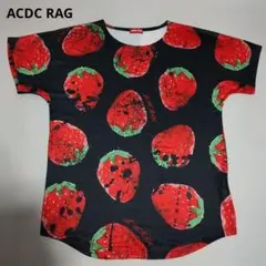 ●ACDC RAG ストロベリー柄シャツ 原宿系 地雷系 毒イチゴ ユニセックスのサムネイル