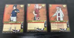 NARUTO カードゲーム 3枚セット うちはサスケ 春野サクラ 三代目火影 t*a様 NARUTO カードゲーム 3枚セット うちはサスケ 春野サクラ 三代