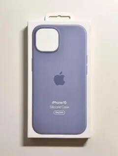 【新品】純正 iPhone 15 シリコンケース・ウィンターブルー①
