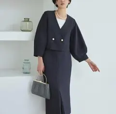 【新品未使用】卒業式＊入学式　ネイビー セットアップスーツ