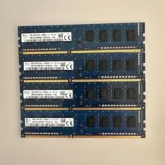 SK hynix 4GB DDR3 4枚セット デスクトップ用メモリ動作確認済み