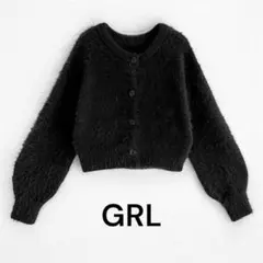 限定値下げ!GRLグレイル⭐︎前後2wayフェザーニットショート丈カーディガン