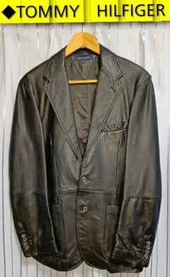 TOMMY HILFIGER ジャケット メンズ 革 【USED】送料無料　⑤