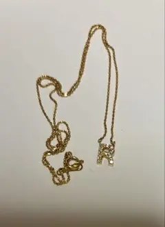 イニシャルR ダイヤモンド ネックレス K18 YGのサムネイル