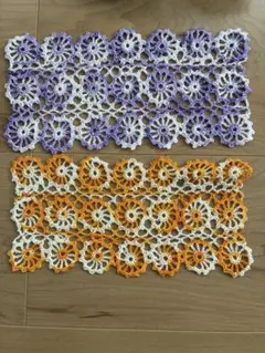 ハンドメイド レース編みマット 4枚セット