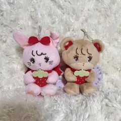 mikko いちごマスコットぬいぐるみ キャミー　ラテ タグ付き
