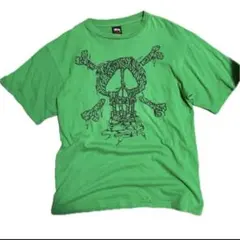 00s oldstussy オールドステューシー メキシコ製 Tシャツ スカル