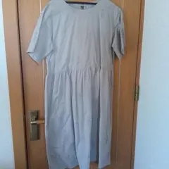 グレー 半袖シャツワンピース Lサイズのサムネイル