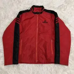 《y2k黒タグ00s珍品早い者勝ち》アディダス中綿ナイロンジャケットライダース