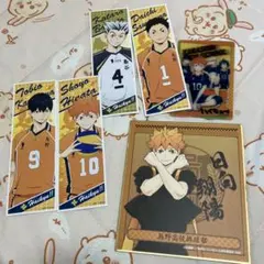 ハイキュー　ロングステッカー　色紙　応援団　日向翔陽　影山飛雄　木兎光太郎