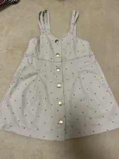 値下げ　アプレレクール　水玉　ジャンパースカート　80センチ