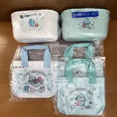 ハンギョドン サンリオ 当りくじ 収納ボックス 白 ブルー ミニトート A B