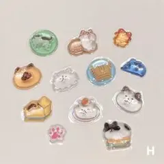 にゃんともかわいい♡　ねこ　ボンボンドロップシール　12個入
