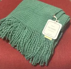 グリーン マフラー Fサイズ アクリル100%