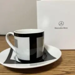 YANASE  メルセデス カップ&ソーサー 未使用品 ⭐️メルセデス・ベンツ⭐️YANASE 111周年記念 オリジナル ペアカップ