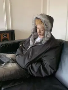 aoc fur ma-1 down opium y2k 短丈ファーダウン