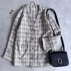 美品▲定価2.1万▲GALLARDAGALANTE ツイードジャケット 金ボタン