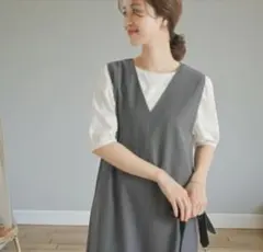 美品✨アーバンリサーチ ドアーズ ストレートラインジャンパースカート
