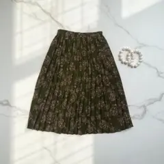 抽象柄 ロングスカート