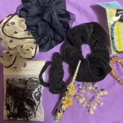 ヘアアクセサリーセット（シュシュ、ヘアゴムなど）★⭐︎✴︎。