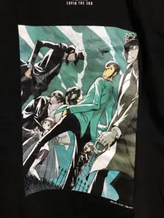 ルパン三世 50周年記念 メインビジュアルTシャツ ブラック
