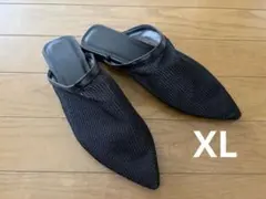 【即日発送】GUメッシュバブーシュサンダルXLブラックのサムネイル