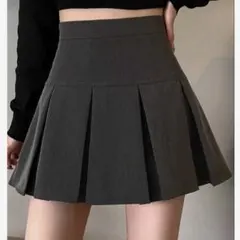 shein グレープリーツスカート