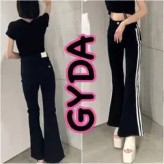 GYDA ハイウエスト サイドライン フレア カラーパンツ Rady ANAP