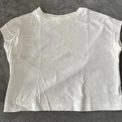 キッズ　女の子　ホワイト 半袖 Tシャツ コットン