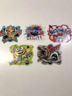 USJ★20周年・限定シール★コンプリート・全5種類
